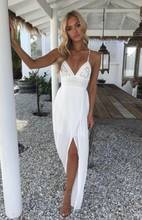 Retro Boho Women Long Dress Backless Sleeveless Halter V Neck Maxi Beach Bohemia Holiday Dresses Sundress Hot 2024 - buy cheap