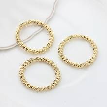 6pcs/lot 37mm Zinc Alloy Circle Ring  Metal Frame Pendant  Charms Connector Linker For DIY Earrings Jewelry Making Acce 2024 - buy cheap