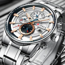 Men's Watches CURREN Top Luxury Brand Fashion Quartz Men Watch Waterproof Chronograph Business Wristwatch Relogio Masculino 2024 - buy cheap