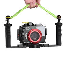 Alça para câmera de mergulho, correia de carregamento para rx100 tg5 a7r3 d5300 xiaoyi capa suporte para fotografia subaquática 2024 - compre barato
