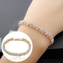 Women Bracelet Bangles Fashion Full Cubic Zirconia Inlaid Bracelets for Women Bangle Party Gift Charm Bracelet Femme Jewelry 2024 - buy cheap