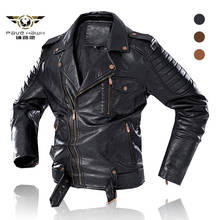 Мужская модная зимняя флисовая кожаная куртка, толстое теплое пальто, мотоциклетная кожаная куртка, ветровка, верхняя одежда, пальто женское 4XL 2024 - купить недорого