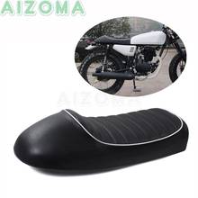 Cojín de asiento Universal para motocicleta, asiento trasero de cuero para Conductor, Bobber, Cruiser, Vintage, Cafe Racer 2024 - compra barato