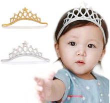 Corona para fiesta de cumpleaños de bebé, diadema para niña, accesorios para el cabello, banda para recién nacido, diadema, regalo para niños 2024 - compra barato