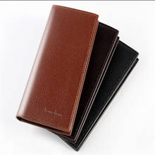 Men's Wallets Vintage Look Long Wallet PU Leather Wallet Men Male Purse Card Case Cash Holder  Carteira Feminina 2024 - buy cheap