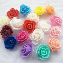500Pcs 3cm Mini Artificial PE Foam Rose Flower Head Wedding Home Decoration Handmade Fake Flower Ball Craft Party Supplies 2024 - buy cheap
