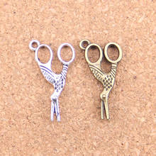90pcs Charms sewings scissors 28x15mm Antique Pendants,Vintage Tibetan Silver Jewelry,DIY for bracelet necklace 2024 - buy cheap