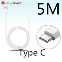 Cable tipo C de 3M, 5 M, 3 y 5 metros para Motorola Moto Z3 One P30 Play Case USB C, accesorios móviles, cargador tipo C, línea de datos de carga 2024 - compra barato
