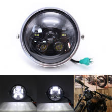 Evomosa 7 inch H4 Led Motorcycle Hi&lo Beam Headlight Headlamp For Harely Softail Dyna Sportster 2024 - buy cheap