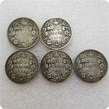 1872,1888,1890,1894 Canada 50 Cents Half Dollar COPY COINS 2024 - buy cheap