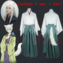 Fantasia kamisama kiss kamisama hadimemashita tomoe-casaco kimono para cosplay, roupa feminina + calça + orelhas + cauda + perucas estilo japonês-em estoque 2024 - compre barato