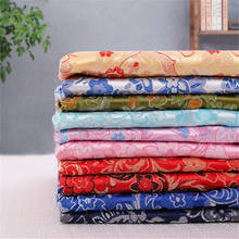 Tela de 150 cm de ancho con brocado de seda satinada, tejido de ropa con patrón jacquard para coser cheongsam y kimono 2024 - compra barato