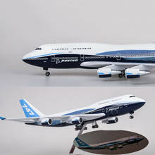Avião avião modelo de avião da escala 1/150, 47cm, resina b747, boina de 747-400, em estoque 2024 - compre barato