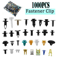 1000pcs/set Automotive Plastic Rivet Car Fender Bumper Interior Trim Push Pin Clips Kit Car Accessories With 6 Inch Tool Hot 2024 - buy cheap