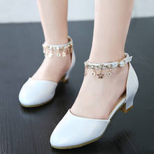 Spring Children Shoes Girls High Heel Princess Dance Sandals Kids Leather White Shoe Fashion Girls Party Dress Wedding Shoes Buy Cheap In An Online Store With Delivery Price Comparison Specifications Photos