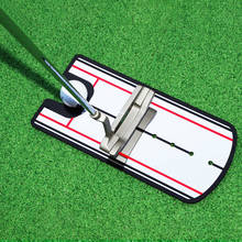 Prática portátil golfe balanço em linha reta prática de golfe putting espelho alinhamento treinamento auxílio instrutor balanço olho linha golfe accessorie 2024 - compre barato