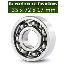 6207 Bearing 35*72*17 mm P6 ( 1 PC ) For Motorcycles Engine Crankshaft 6207 OPEN Ball Bearings Without Grease 2024 - buy cheap