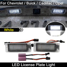 Luz de placa de identificação para opel mokka, cadillac cts para chevrolet camaro, buick invave, gmc, terreno, led branco 2024 - compre barato