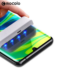 Protector de pantalla para Xiaomi Mi Note 10, Mocolo CC9 Pro, cristal templado UV curvado completo para Xiaomi Mi Note 10 Pro 2024 - compra barato