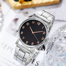 Reloj sencillo de cuarzo para mujer, pulsera de malla de acero inoxidable plateado, resistente al agua, 6 x 2024 - compra barato
