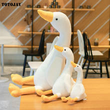 Pato blanco de peluche grande de 32-100cm para niños, Tamaño gigante de pato rosa de cuello largo, ganso realista, juguetes para niños, regalo de cumpleaños 2024 - compra barato