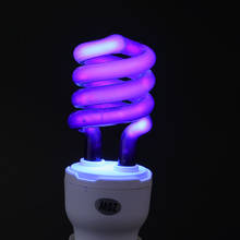 Las luces fluorescentes ultravioleta de baja energía 20W E27 esterilizan la lámpara pequeña de la lámpara del tornillo bombilla de la lámpara 220V Blacklight 2024 - compra barato