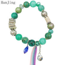 Cute Friendship Chains Tassel Bohe Bead Bracelets For Women  Crystal Beads Charm Bracelet Wristband With  Tassel  Jewelry Gifts 2024 - buy cheap