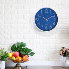 Round 12 inch  Modern Design Digital Clock Silent Scanning Quartz Wall Clock for Study Room Kitchen Living Room Office Kitchen 2024 - buy cheap