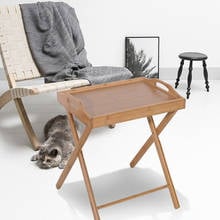 Складной обеденный стол из древесного материала, прочный складной стол для хранения дома 2024 - купить недорого