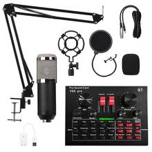 Micrófono de karaoke BM 800 BM800, condensador de estudio, bm-800 para Radio KTV, grabación de canciones, ordenador 2024 - compra barato