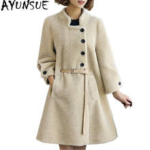 AYUNSUE Real Wool Jacket Female Sheep Shearing Fur Coats 2020 Korean Fashion Women Fur Coat Warm Winter Jackets Outwear 213 2024 - buy cheap