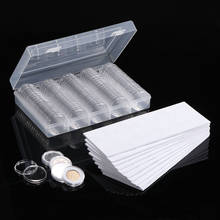 Caixa transparente para armazenamento de moedas, caixa protetora de moedas de 17/20/25/27/30mm redonda com 100 peças 2024 - compre barato