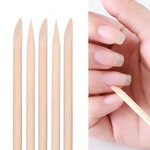 10/100Pcs/Lot Nail Art Design Orange Wood Stick Cuticle Pusher Remover for Manicures Care 2024 - buy cheap