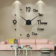 Home DIY Wall Clock 3D Mirror Surface Sticker Home Office Decor Clock Acrylic Mirror Stickers Clock Home Living Room Decoration 2024 - buy cheap