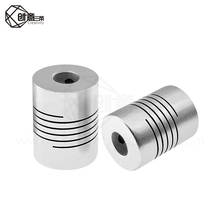 Piezas de impresora 3D, accesorio de Motor paso a paso, aleación de aluminio, eje Z, acopladores de eje de acoplamiento Flexible, 5mm x 8mm x 25mm, 5 uds. 2024 - compra barato