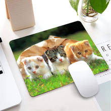 Mairuige 25x29cm Cute Cat Animal Small Size Learning Gamer Mouse Pad Gaming Accessories Waterproof Non-slip for PC Desk Pad 2024 - buy cheap