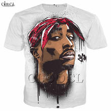 Camiseta de rapero 2pac Tupac para hombre y mujer, camisa con estampado 3D de Amaru Shakur, ropa de calle informal de manga corta, jerséis de Hip Hop 2024 - compra barato