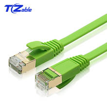 Cat 7 Ethernet Cable Flat RJ45 Lan Cable RJ 45 Networking Cable Patch Cord for Desktop Laptop Modem Router Cable 0.5M 1M 2M 3M 2024 - купить недорого