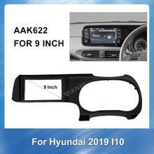 2din estéreo do carro dvd rádio fascia para hyundai i10 2019 leitor de áudio painel adaptador quadro traço montagem kit instalação 2024 - compre barato