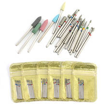 5pcs/pack Diamond Milling Cutter Nail Drill Rotary Bits Set Nail Files Cuticle Clean Burr Manicure Cutter Nail Art Tools 2024 - buy cheap