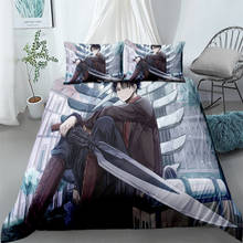 titan japan anime duvet cover set king queen double full twin single size bed linen set 2024 - buy cheap