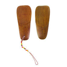 Cuerno de zapato de madera Natural, accesorio portátil de mango largo, elevador de zapatos, 1 unidad 2024 - compra barato