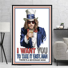 Colección The Big Lebowski, póster Vintage de película clásica e impresiones, pintura artística, lienzo, imágenes de pared para decoración del hogar de la sala de estar 2024 - compra barato