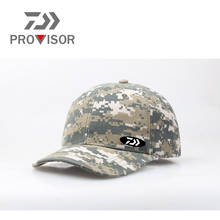 Daiwa verão masculino chapéu de sol de pesca camuflagem selvagem moda montanhismo ao ar livre beisebol pescador protetor solar boné de pesca 2024 - compre barato