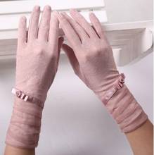 Summer Sunscreen Wrist Touch Screen Driving Gloves Women Breathable Gloves Stretch Touch Screen Anti Uv Slip Resistant Gloves 2024 - buy cheap