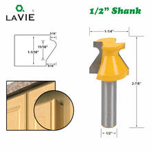 LAVIE 1pc 12mm 1/2" Shank Door Lip & Finger Grip Router Wood Concave Cleaning Milling Cutter Solid Hardened Steel Bits 03091 2024 - buy cheap