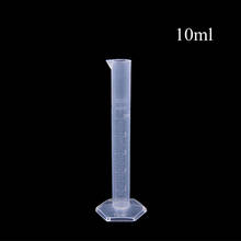 Cilindro de medición de plástico, cilindro de medición de laboratorio de química transparente, escolar, 10ml, venta al por mayor 2024 - compra barato