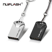 New nuiflash mini metal usb flash drive 64GB 32GB 16GB 8GB 4GB Pen Drive portable 128GB usb 2.0 usb stick Storage flash disk 2024 - buy cheap