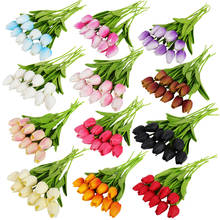 CYUAN-ramo de tulipán Artificial para decoración, 10/20/30 unidades, para jardín, regalo de boda 2024 - compra barato
