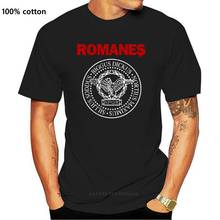 Футболка ROMANES, музыка, типография, ramone romanes, римляне, панк, рок-ролл, ракета, Россия 2024 - купить недорого